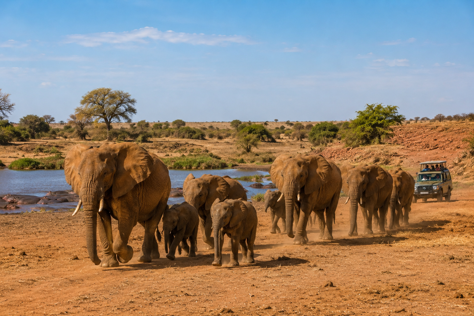 8 Days / 7 Nights Maasai Mara, Tsavo East and West, Amboseli Safari